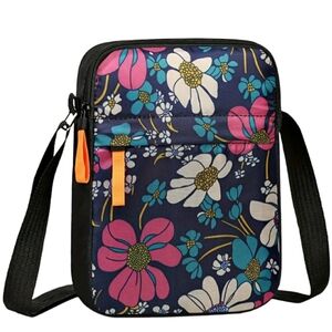 NEW Floral Print Crossbody Handbag Adjustable